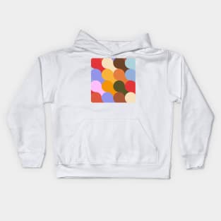 Groovy Geometric Decor - Retro Lava Bubbles No.002 / Cheerful Shades Kids Hoodie